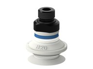 Przyssawka mieszkowa B20, Silikon SIL 50°, FDA, G1/8" zew., zawór ster., podw.. przepł., filtr siatkowy (S.B20SF50.G18M.54) (9909702) - Piab