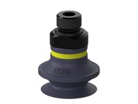 Przyssawka mieszkowa B20, Nitryl HNBR 50°, G1/8" zew., filtr siatkowy (S.B20HN50.G18M.01) (9906877) - Piab