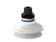 Przyssawka mieszkowa B40, Silikon SIL 50°, FDA, NPT 1/4" zew., filtr siatkowy (S.B40SF50.NT14M.01) (9909659) - Piab