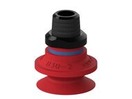 Przyssawka mieszkowa B30-2, Silikon SIL 50°, NPT 3/8" zew., filtr siatkowy (S.B30-2S50.NT38M.01) (0101434) - Piab