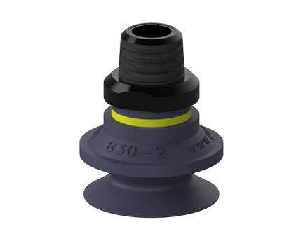 Przyssawka mieszkowa B30-2, Nitryl HNBR 75°, NPT 3/8" zew., filtr siatkowy (S.B30-2HN75.NT38M.01) (9907862) - Piab