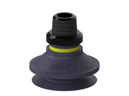 Przyssawka mieszkowa B40, Nitryl HNBR 75°, NPT 3/8" zew., filtr siatkowy (S.B40HN75.NT38M.01) (9906571) - Piab