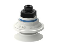 Przyssawka mieszkowa B30-2, Silikon SIL 50°, FDA, G1/8" zew., filtr siatkowy (S.B30-2SF50.G18M.01) (9913103) - Piab