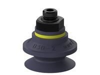 Przyssawka mieszkowa B30-2, Nitryl HNBR 75°, G1/8" zew., filtr siatkowy (S.B30-2HN75.G18M.01) (9915534) - Piab