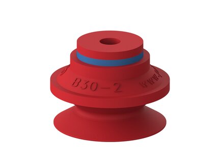 Przyssawka mieszkowa B30-2, Silikon SIL 50°, bez filtra (S.B30-2S50.XXX.00) (0101104) - Piab