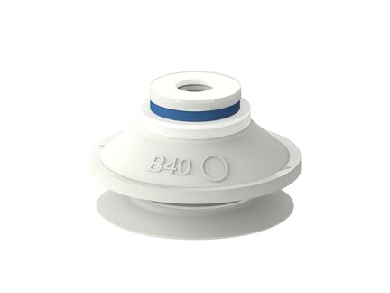 Przyssawka mieszkowa B40, Silikon SIL 50°, FDA, bez filtra (S.B40SF50.XXX.00) (0200408) - Piab