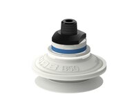 Przyssawka mieszkowa B50, Silikon SIL 50°, FDA, NPT 1/4" zew., filtr siatkowy (S.B50SF50.NT14M.01) (9909664) - Piab