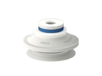 Przyssawka mieszkowa B50-2, Silikon SIL 50°, FDA, dysk filtr. (S.B50-2SF50.XXX.02) (0200484) - Piab