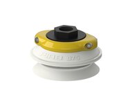 Przyssawka mieszkowa B75, Silikon SIL 50°, FDA, NPSF 3/8" wew., filtr siatkowy (S.B75SF50.NS38F.01) (0200547) - Piab