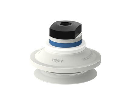 Przyssawka mieszkowa B50-2, Silikon SIL 50°, FDA, NPSF 1/8" wew., podwójny zawór przepływu (S.B50-2SF50.NS18F.50) (9909619) - Piab