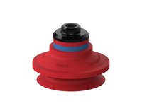 Przyssawka mieszkowa B50-2, Silikon SIL 50°, NPSF 1/8" wew. kompozyt, dysk filtr. (S.B50-2S50.NS18FC.02) (0110347) - Piab