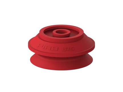 Przyssawka mieszkowa B75, Silikon SIL 50°, bez filtra (S.B75S50.XXX.00) (3150107S) - Piab