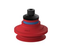 Przyssawka mieszkowa B50-2, Silikon SIL 50°, G1/4" zew., podwójny zawór przepływu (S.B50-2S50.G14M.50) (0101657) - Piab