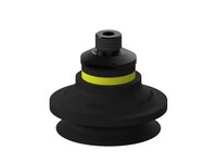 Przyssawka mieszkowa B50-2, Nirtyl-PCV 50°, G1/4" zew., podwójny zawór przepływu (S.B50-2NP50.G14M.50) (0101670) - Piab