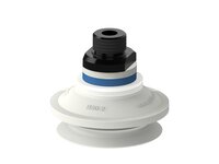 Przyssawka mieszkowa B50-2, Silikon SIL 50°, FDA, G3/8" zew., podwójny zawór przepływu (S.B50-2SF50.G38M.50) (9911007) - Piab