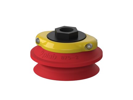 Przyssawka mieszkowa B75-2, Silikon SIL 50°, G3/8" wew. 50 (S.B75-2S50.G38F.50) (0101859) - Piab