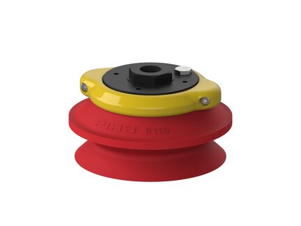Przyssawka mieszkowa B110, Silikon SIL 50°, G1/2" wew., filtr siatkowy (S.B110S50.G12F.01) (0101886) - Piab