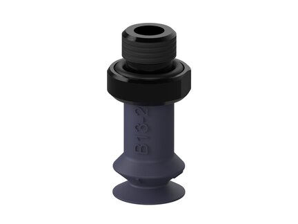 Przyssawka mieszkowa B13-2, Nitryl HNBR 50°, G1/8" zew., bez filtra (S.B13-2HN50.G18M.00) (9945167) - Piab