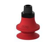 Przyssawka mieszkowa B26, Silikon SIL 50°, NPT 1/8" zew., zawór ster., podw.. przepł., filtr siatkowy (S.B26S50.NT18M.54) (9955185) - Piab