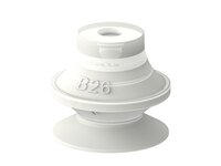 Przyssawka mieszkowa B26, Silikon SIL 50°, FDA, bez filtra (S.B26SF50.XXX.00) (0212601) - Piab