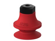 Przyssawka mieszkowa B26, Silikon SIL 50°, M5 wew., bez filtra (S.B26S50.MM5F.00) (9943750) - Piab