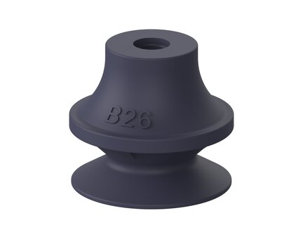 Przyssawka mieszkowa B26, Nitryl HNBR 50°, bez filtra (S.B26HN50.XXX.00) (0212602) - Piab