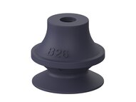 Przyssawka mieszkowa B26, Nitryl HNBR 50°, bez filtra (S.B26HN50.XXX.00) (0212602) - Piab