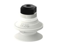Przyssawka mieszkowa B26, Silikon SIL 50°, FDA, M5 wew., bez filtra (S.B26SF50.MM5F.00) (9945173) - Piab