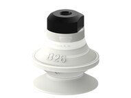Przyssawka mieszkowa B26, Silikon SIL 50°, FDA, M5 wew., bez filtra (S.B26SF50.MM5F.00) (9945173) - Piab
