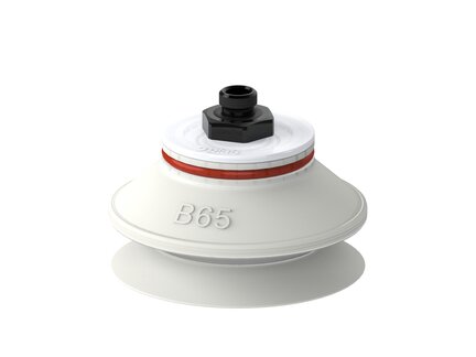 Przyssawka mieszkowa B65, Silikon SIL 50°, FDA, G1/8" zew., filtr siatkowy (S.B65SF50.G18M.01) (9948106) - Piab