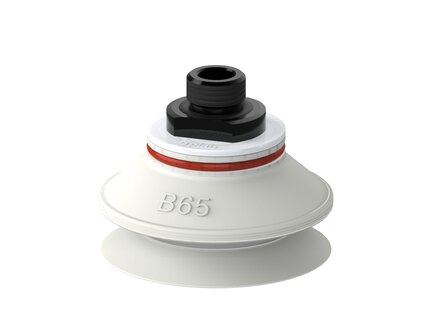 Przyssawka mieszkowa B65, Silikon SIL 50°, FDA, G3/8" zew., piSAVE sense 03/60, przepływ 0,72 Nl/s (S.B65SF50.G38M.15) (9944957) - Piab