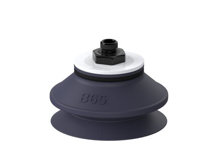 Przyssawka mieszkowa B65, Nitryl HNBR 75°, G1/8" zew., bez filtra (S.B65HN75.G18M.00) (9956243) - Piab