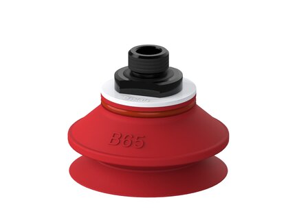 Przyssawka mieszkowa B65, Silikon SIL 50°, G3/8" zew., piSAVE sense 02/60, przepływ 0,21 Nl/s (S.B65S50.G38M.19) (9966672) - Piab