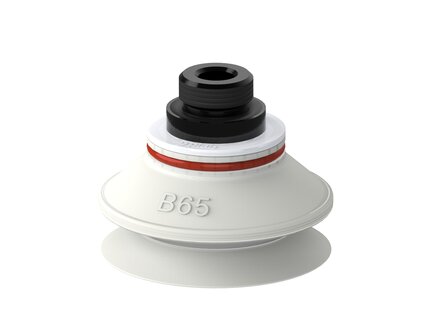 Przyssawka mieszkowa B65, Silikon SIL 50°, FDA, G1/2" zew., bez filtra (S.B65SF50.G12M.00) (9945193) - Piab
