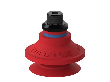 Przyssawka mieszkowa B30, Silikon SIL 50°, G1/8"/M5 wew. kompozyt, bez filtra (S.B30S50.G18MMM5FC.00) (9908762) - Piab