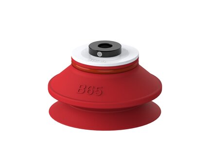 Przyssawka mieszkowa B65, Silikon SIL 50°, mocowanie wtykowe Ø8, bez filtra (S.B65S50.PD08X.00) (9956941) - Piab