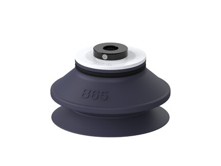 Przyssawka mieszkowa B65, Nitryl HNBR 75°, mocowanie wtykowe Ø8, bez filtra (S.B65HN75.PD08X.00) (9964066) - Piab