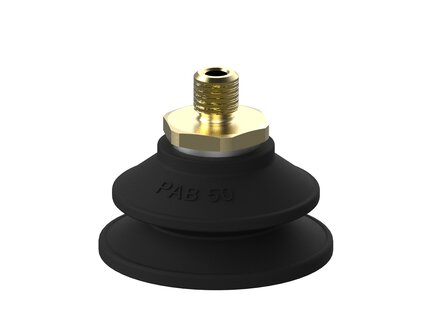 Przyssawka mieszkowa PAB50, Nirtyl-PCV 60°, M10 zew., bez filtra (S.PAB50NP60.MM10M.00) (9956264) - Piab
