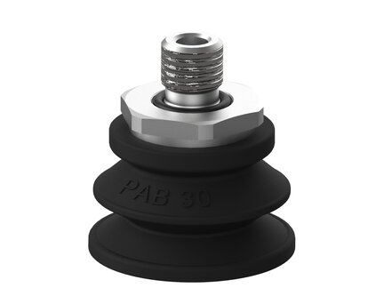 Przyssawka mieszkowa PAB30, Nirtyl-PCV 60°, G1/8" zew., bez filtra (S.PAB30NP60.G18M.00) (9956001) - Piab