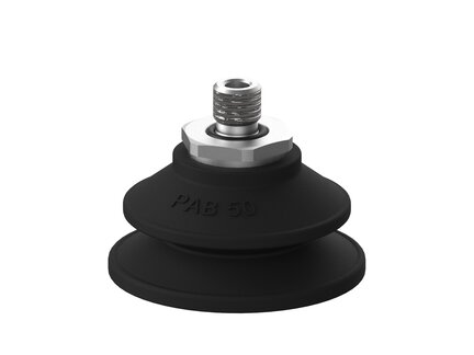 Przyssawka mieszkowa PAB50, Nirtyl-PCV 60°, G1/8" zew., bez filtra (S.PAB50NP60.G18M.00) (9956263) - Piab