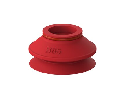Przyssawka mieszkowa B65, Silikon SIL 50°, bez filtra (S.B65S50.XXX.00) (0216709) - Piab