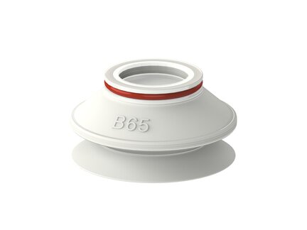 Przyssawka mieszkowa B65, Silikon SIL 50°, FDA, bez filtra (S.B65SF50.XXX.00) (0216712) - Piab