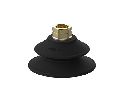 Przyssawka mieszkowa PAB80, Nirtyl-PCV 60°, NPT 3/8" wew., filtr siatkowy (S.PAB80NP60.NT38F.01) (9956268) - Piab