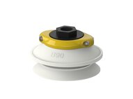 Przyssawka mieszkowa B90, Silikon SIL 50°, FDA, G3/8" wew., filtr siatkowy (S.B90SF50.G38F.01) (9944061) - Piab