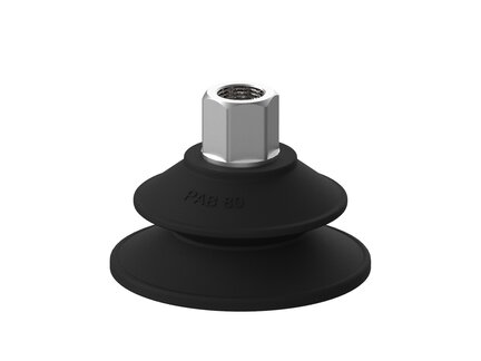 Przyssawka mieszkowa PAB80, Nirtyl-PCV 60°, G3/8", długi wew., filtr siatkowy (S.PAB80NP60.G38FL.01) (9955911) - Piab
