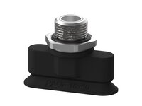 Przyssawka płaska owalna PAOF, 16X50 mm, Nirtyl-PCV 60°, G3/8" zew., filtr siatkowy (S.PAOF16X50NP60.G38M.01) (9960557) - Piab