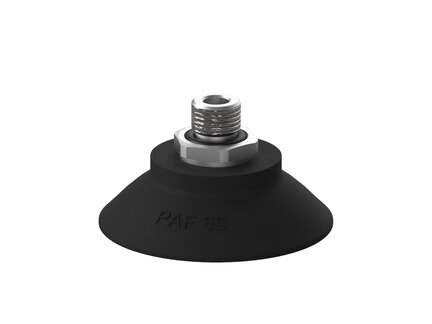 Przyssawka płaska PAF60, Nirtyl-PCV 60°, G1/4" zew., bez filtra (S.PAF60NP60.G14M.00) (9956112) - Piab