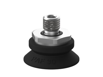 Przyssawka płaska PAF30, Nirtyl-PCV 60°, G1/8" zew., bez filtra (S.PAF30NP60.G18M.00) (9955935) - Piab