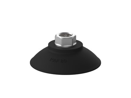 Przyssawka płaska PAF80, Nirtyl-PCV 60°, G3/8", wew., filtr siatkowy (S.PAF80NP60.G38F.01) (9955493) - Piab