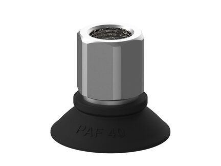 Przyssawka płaska PAF40, Nirtyl-PCV 60°, G3/8", długi wew., bez filtra (S.PAF40NP60.G38FL.00) (9956273) - Piab